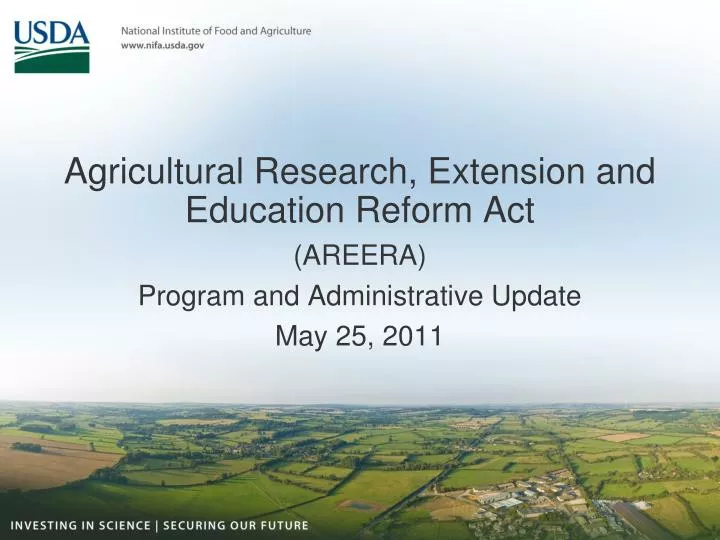 agricultural research extension and education reform act