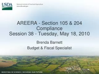AREERA - Section 105 &amp; 204 Compliance Session 38 - Tuesday, May 18, 2010