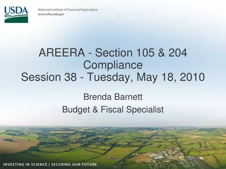 areera section 105 204 compliance session 38 tuesday may 18 2010