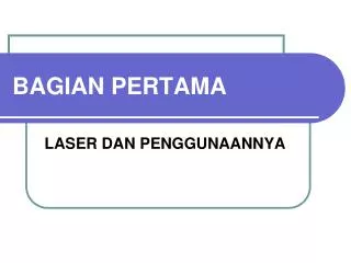 bagian pertama