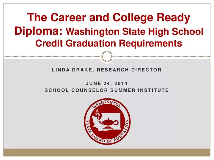 the career and college ready diploma washington state high school credit graduation requirements