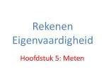 Rekenen Eigenvaardigheid - slide 1