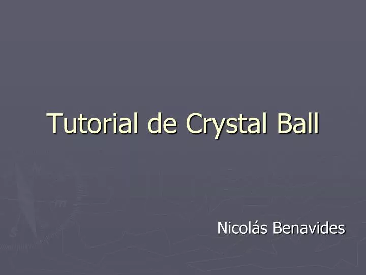 tutorial de crystal ball