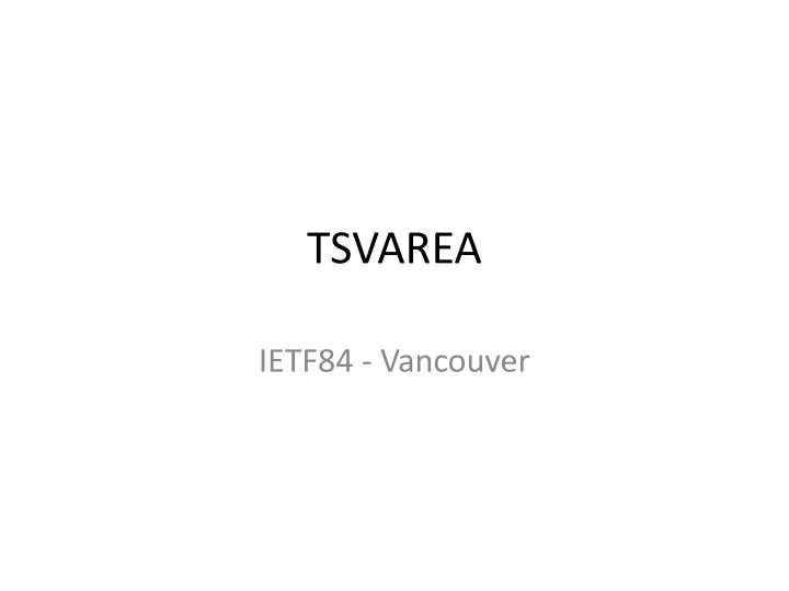 tsvarea