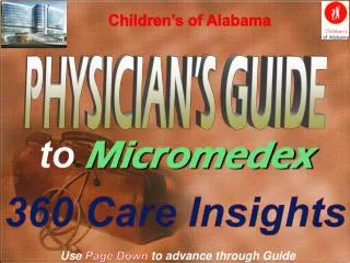 to Micromedex 360 Care Insights