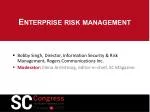 Enterprise risk management - slide 1