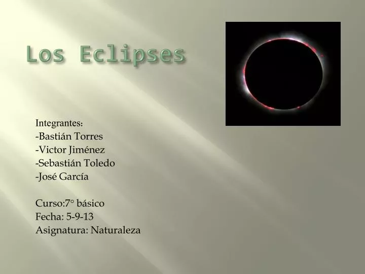 los eclipses