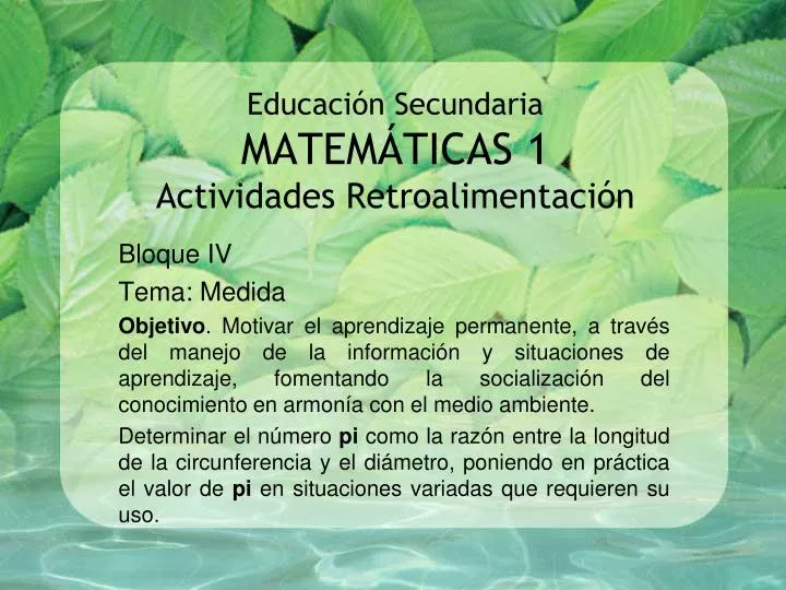 educaci n secundaria matem ticas 1 actividades retroalimentaci n