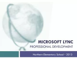 Microsoft lync professional development