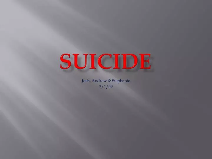 suicide