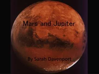 Mars and Jupiter