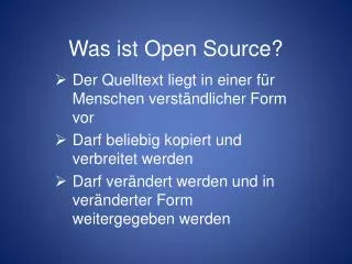 was ist open source