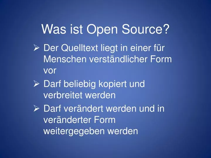 was ist open source