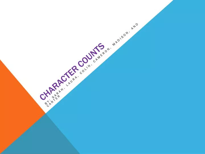 character counts