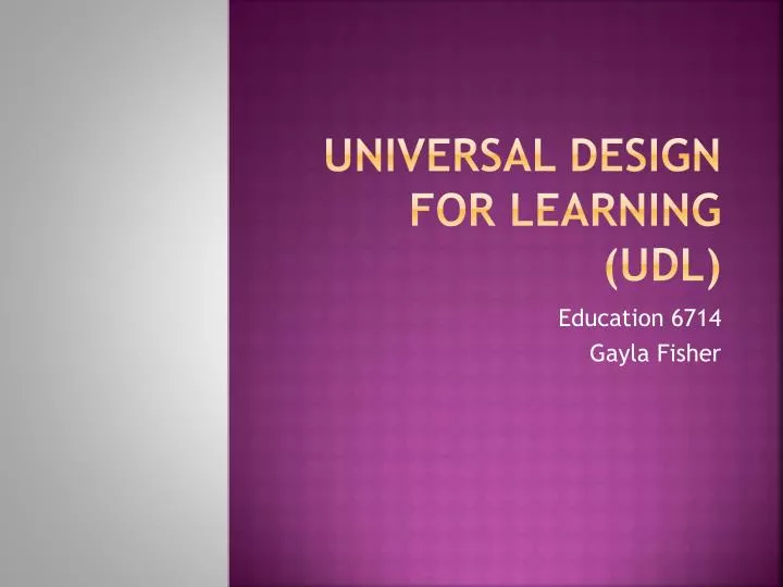 universal design for learning udl