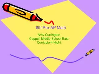 6th Pre-AP Math