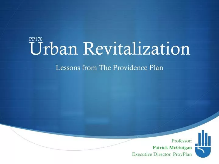 urban revitalization