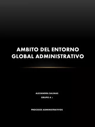 ambito del entorno global administrativo