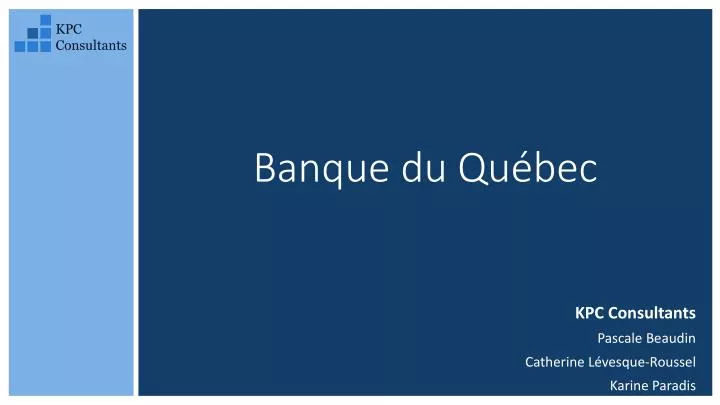 banque du qu bec