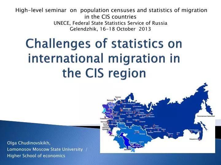 challenges of statistics on international migration in the cis region