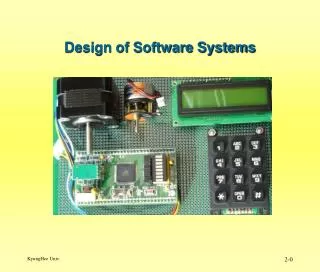 design of software systems