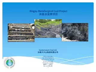 Bingay Metallurgical Coal Project ???????
