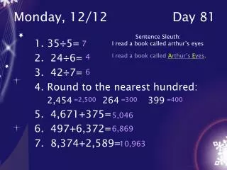 monday 12 12 day 81