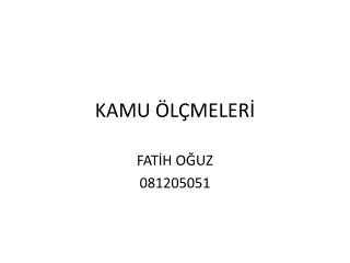 kamu l meler