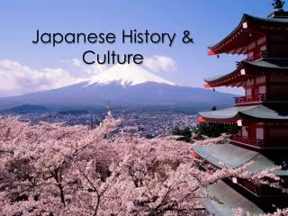 Japanese History &amp; Culture