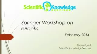 Springer Workshop on eBooks February 2014