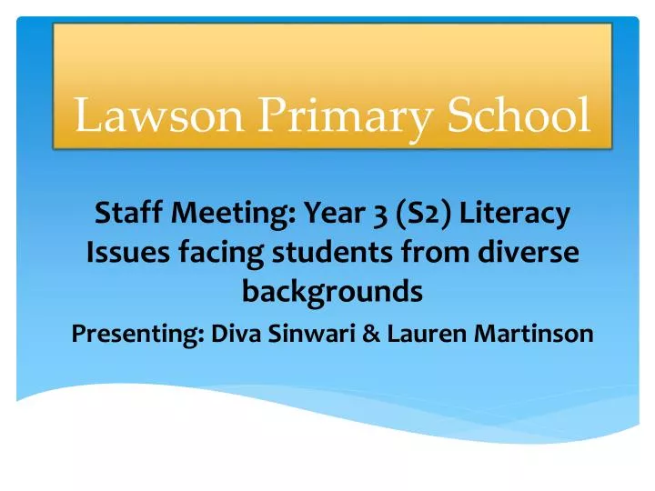 lawson primary school