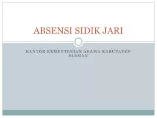 absensi sidik jari