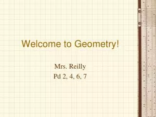 Welcome to Geometry!