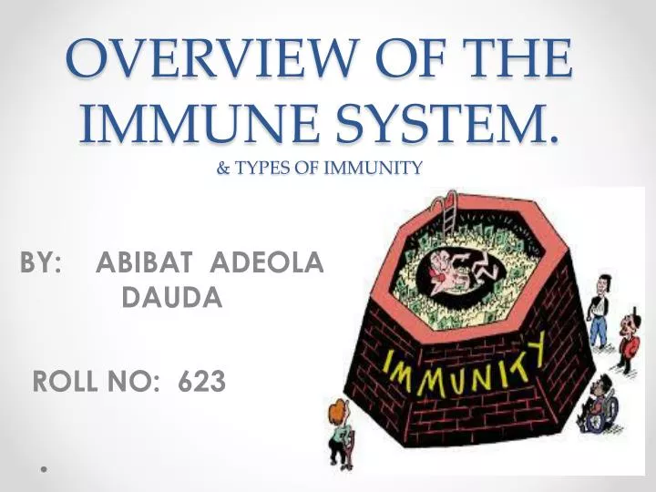 overview of the immune system types of immunity