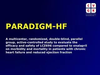 PARADIGM-HF Objectives
