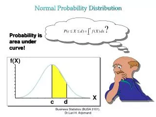 Probability is area under curve!