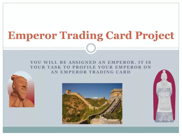 emperor trading card project