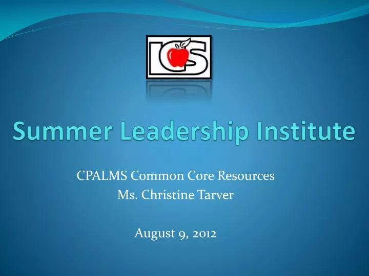 summer leadership institute