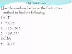 Understanding GCF and LCM with Factor Methods - slide 1