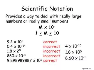 Scientific Notation