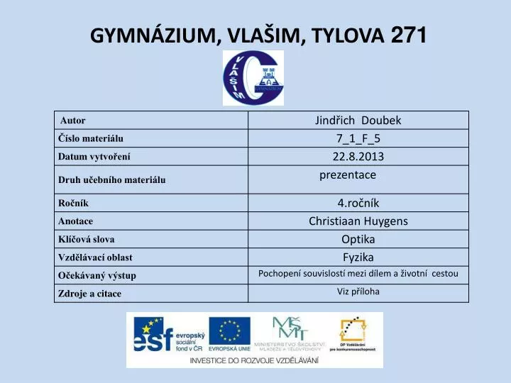 gymn zium vla im tylova 271