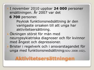 aktivitetsers ttningen
