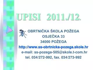 upisi 2011 12