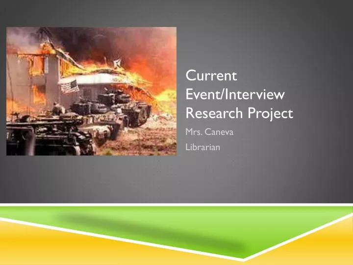 current event interview research project