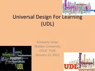 Universal Design For Learning (UDL)