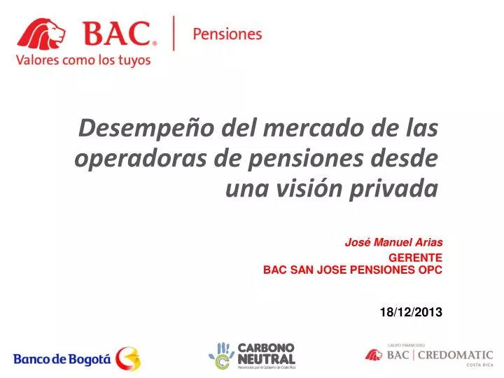 desempe o del mercado de las operadoras de pensiones desde una visio n privada