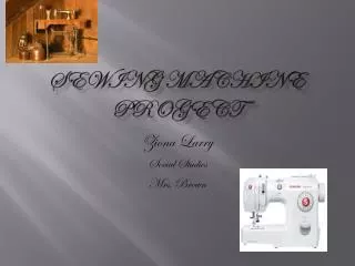 sewing machine progect