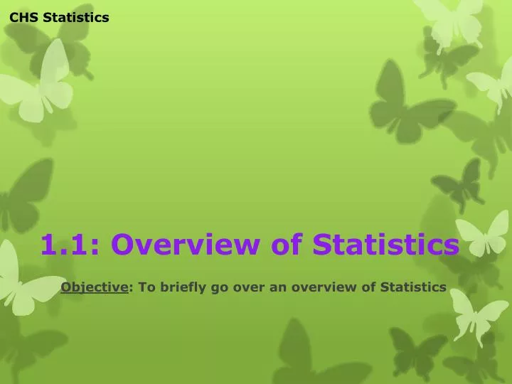 1 1 overview of statistics