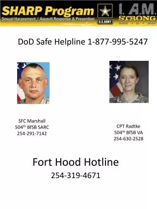 Fort Hood Hotline 254-319-4671