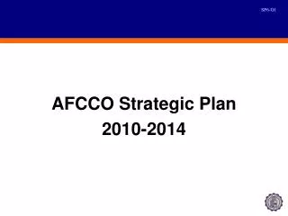 AFCCO Strategic Plan 2010-2014